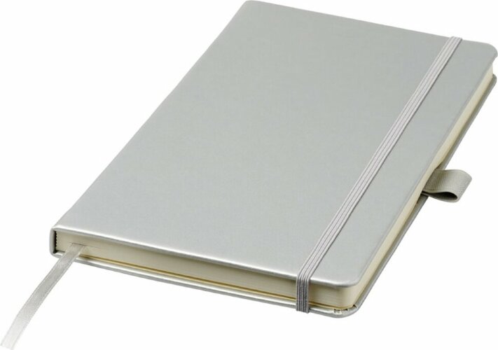 Записная книжка Nova формата A5 с переплетом Journalbooks, серебристый