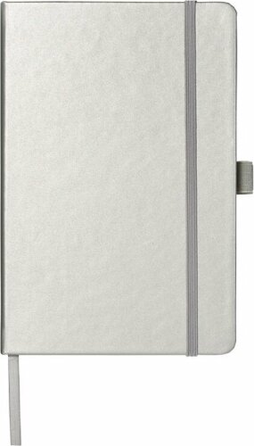 Записная книжка Nova формата A5 с переплетом Journalbooks, серебристый