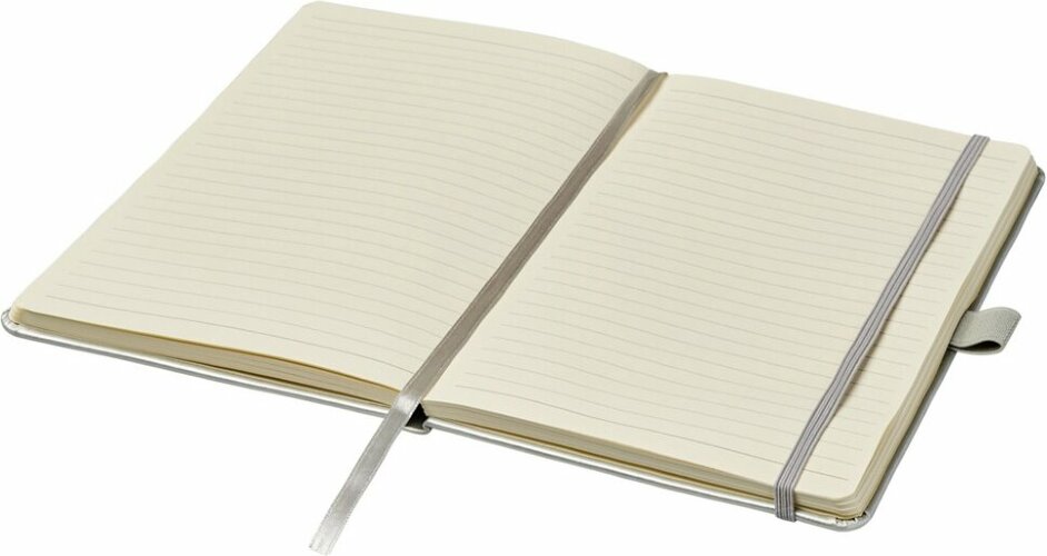 Записная книжка Nova формата A5 с переплетом Journalbooks, серебристый