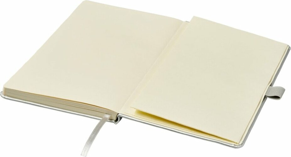 Записная книжка Nova формата A5 с переплетом Journalbooks, серебристый