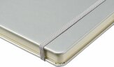 Записная книжка Nova формата A5 с переплетом Journalbooks, серебристый