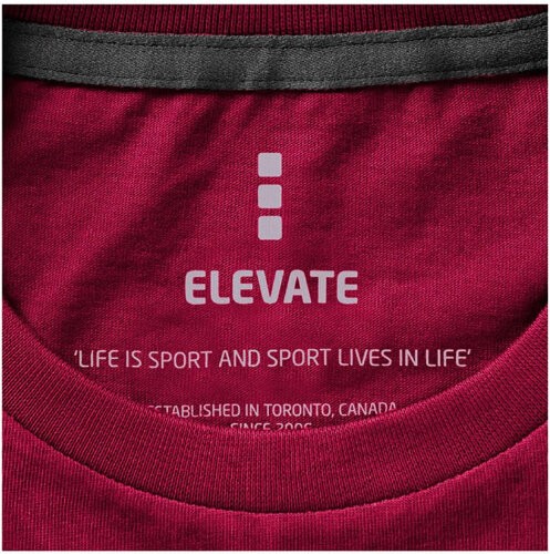 Мужская футболка Elevate Nanaimo с коротким рукавом, бургунди, размер XS