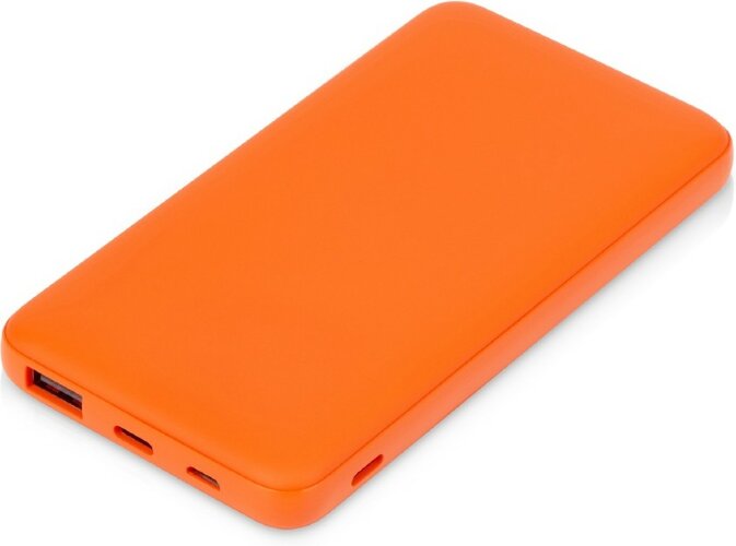 Подарочный набор с бутылкой для воды и повербанком С1, 5000 mAh, оранжевый