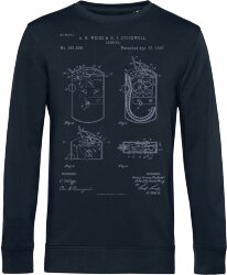 Свитшот CoolColor Old Patents. Lighter, темно-синий, размер XL