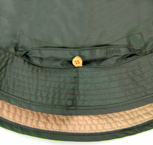 Панама BUCKET POCKET, оливковый-хаки, 100% нейлон, 85 г/м2