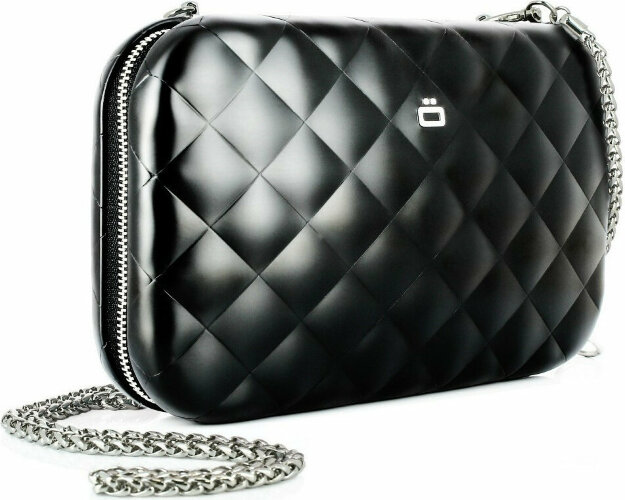 Алюминиевый стеганный клатч Ogon Quilted Lady Bag, черный