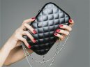 Алюминиевый стеганный клатч Ogon Quilted Lady Bag, черный