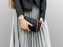 Алюминиевый стеганный клатч Ogon Quilted Lady Bag, черный