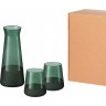 Подарочный набор декантер + 2 стакана Emerald, зеленый