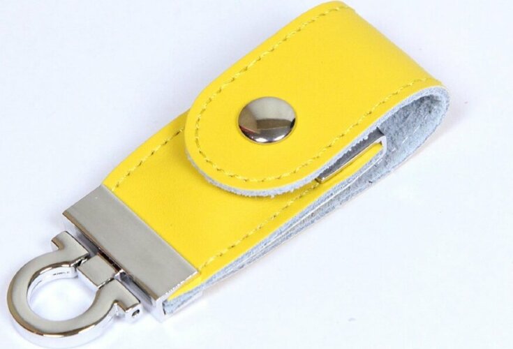 USB-флешка на 8 Гб в виде брелка, желтый