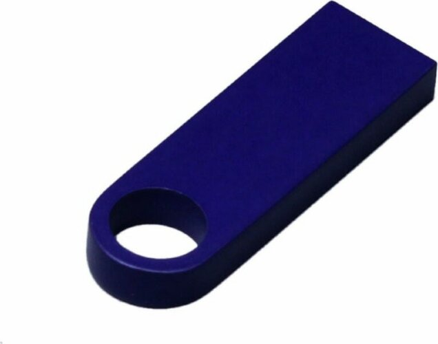 USB 2.0-флешка на 128 Гб с мини чипом и круглым отверстием, синий