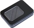 Металлическая коробочка G04 черного цвета с прозрачным окошком