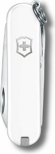 Нож-брелок Victorinox Classic SD Colors Falling Snow, 58 мм, 7 функций, белый