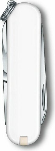 Нож-брелок Victorinox Classic SD Colors Falling Snow, 58 мм, 7 функций, белый