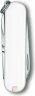 Нож-брелок Victorinox Classic SD Colors Falling Snow, 58 мм, 7 функций, белый