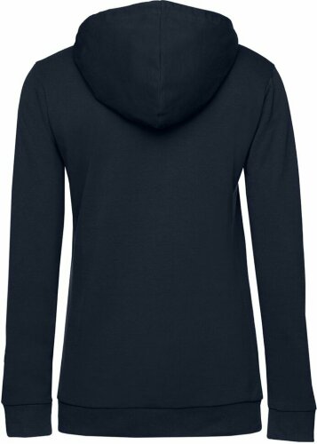 Толстовка с капюшоном женская Hoodie, темно-синяя, размер M
