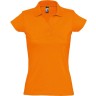 Рубашка поло женская Sol's Prescott Women 170, оранжевая, размер S