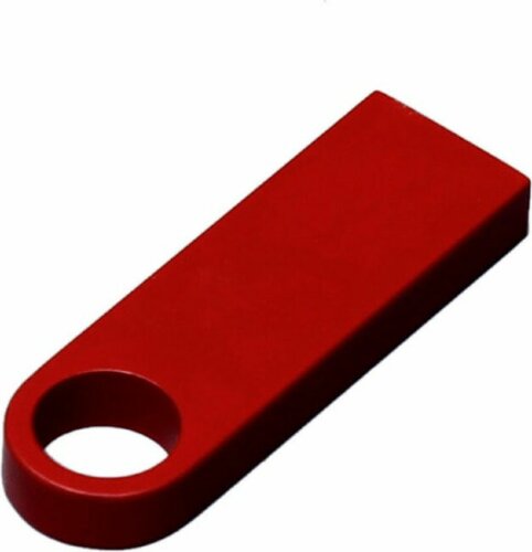 USB 2.0-флешка на 128 Гб с мини чипом и круглым отверстием, красный