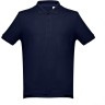 Рубашка-поло мужская ADAM, темно-синий, 3XL, 100% хлопок, плотность 195 г/м2, темно-синий, 3XL