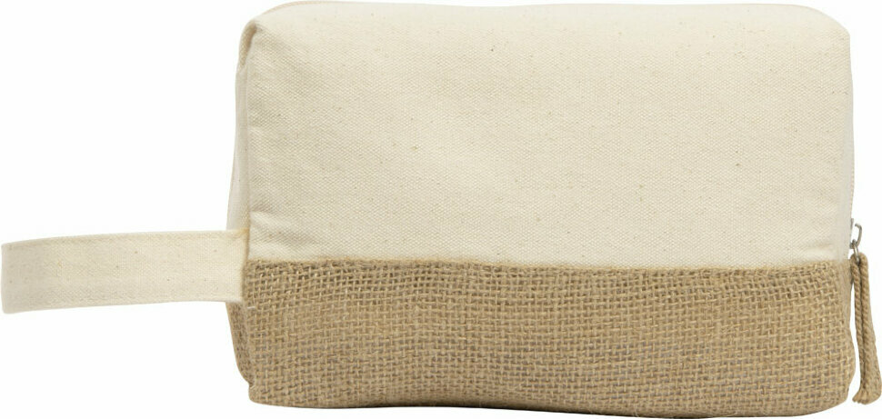 Косметичка Jute с ручкой из хлопка и джута, натуральный