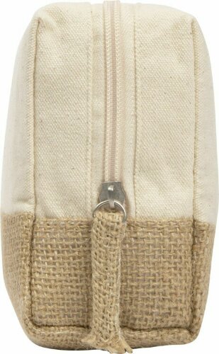 Косметичка Jute с ручкой из хлопка и джута, натуральный