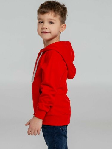 Толстовка с капюшоном детская Kirenga Kids, красная, 6 лет (106-116 см)