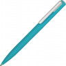 Ручка шариковая пластиковая Bon с покрытием soft touch, бирюзовый