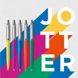 Шариковая ручка Parker Jotter Originals White CT, стержень: Mblue, эко-упаковка