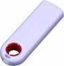 USB-флешка промо на 32 Гб прямоугольной формы, выдвижной механизм, красный