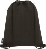 Рюкзак со шнурком Ross из переработанного ПЭТ, heather dark red