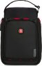 Термосумка для ланча SWISSGEAR, прорезиненный полиэстер 600D, черный/красный, 18x12x28 см, 4 л