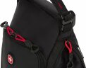 Термосумка для ланча SWISSGEAR, прорезиненный полиэстер 600D, черный/красный, 18x12x28 см, 4 л