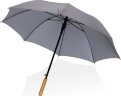 Автоматический зонт-трость с бамбуковой рукояткой Impact из RPET AWARE™, d103 см