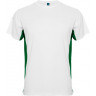  Спортивная футболка Roly Tokyo мужская, белый/зеленый, размер L (50)