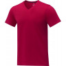  Мужская футболка Elevate Somoto с коротким рукавом и V-образным вырезом, красный, размер XS (46)