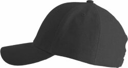 Бейсболка PILOT, 6 клиньев, металлическая застежка, черный