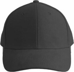 Бейсболка PILOT, 6 клиньев, металлическая застежка, черный