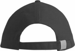 Бейсболка PILOT, 6 клиньев, металлическая застежка, черный