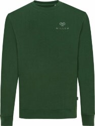Свитшот Iqoniq Zion из переработанного хлопка, унисекс, 340 г/м2, лесной зеленый, размер XL