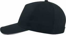 Бейсболка START FIVE SANDWICH, 5 клиньев, застежка на липучке, темно-синий, белый, универсальный