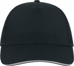 Бейсболка START FIVE SANDWICH, 5 клиньев, застежка на липучке, темно-синий, белый, универсальный