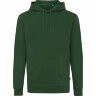 Худи Iqoniq Jasper из переработанного хлопка, унисекс, 340 г/м2, лесной зеленый, размер XS