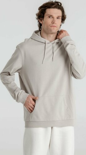 Толстовка с капюшоном унисекс Hoodie, дымчато-серая, L