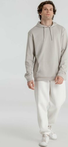 Толстовка с капюшоном унисекс Hoodie, дымчато-серая, L