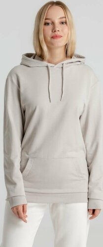 Толстовка с капюшоном унисекс Hoodie, дымчато-серая, L