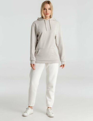 Толстовка с капюшоном унисекс Hoodie, дымчато-серая, L