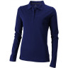 Рубашка поло Elevate Oakville женская с длинным рукавом, темно-синий, размер XS (40)