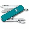 Нож-брелок Victorinox Classic SD Colors Mountain Lake, 58 мм, 7 функций, тёмно-бирюзовый