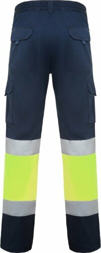 Брюки Roly Daily stretch HV, нэйви/неоновый желтый, размер 52 (58)