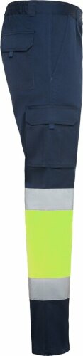 Брюки Roly Daily stretch HV, нэйви/неоновый желтый, размер 52 (58)